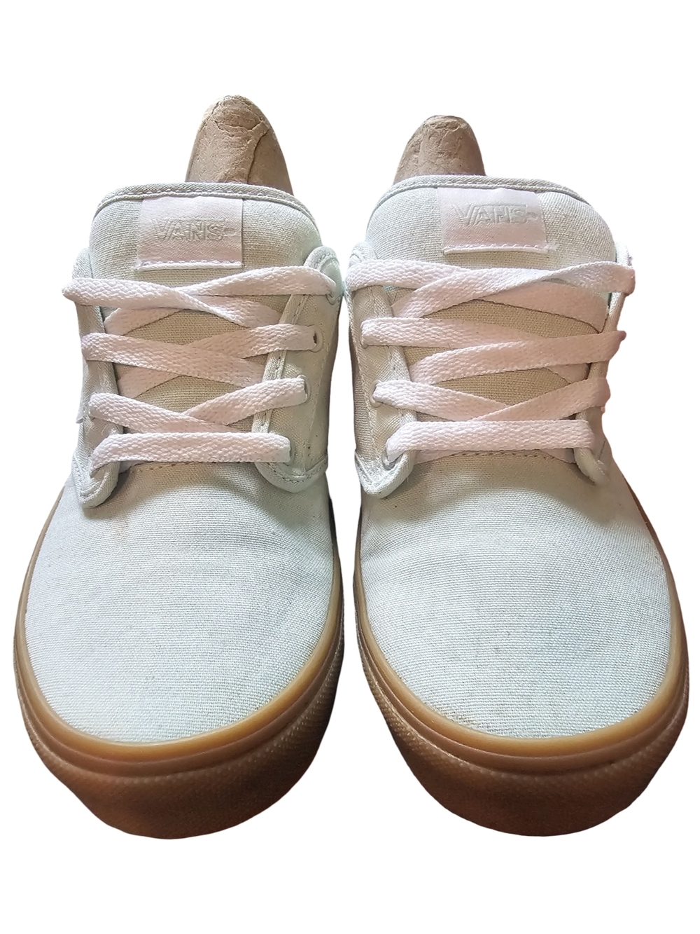 Vans Women’s Size 7 Mint Green Low Top Sneakers Gum Sole Casual Shoes New W.O.T